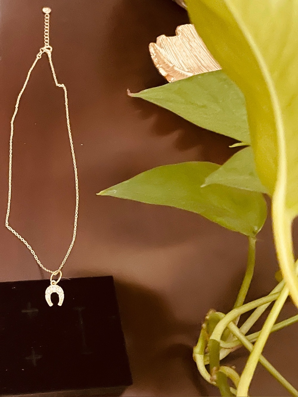 Nordstrom Gold Horseshoe Charm Necklace